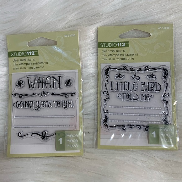 {3/$25} STAMPS clear cling NEW crafts scrapbook - Picture 4 of 6